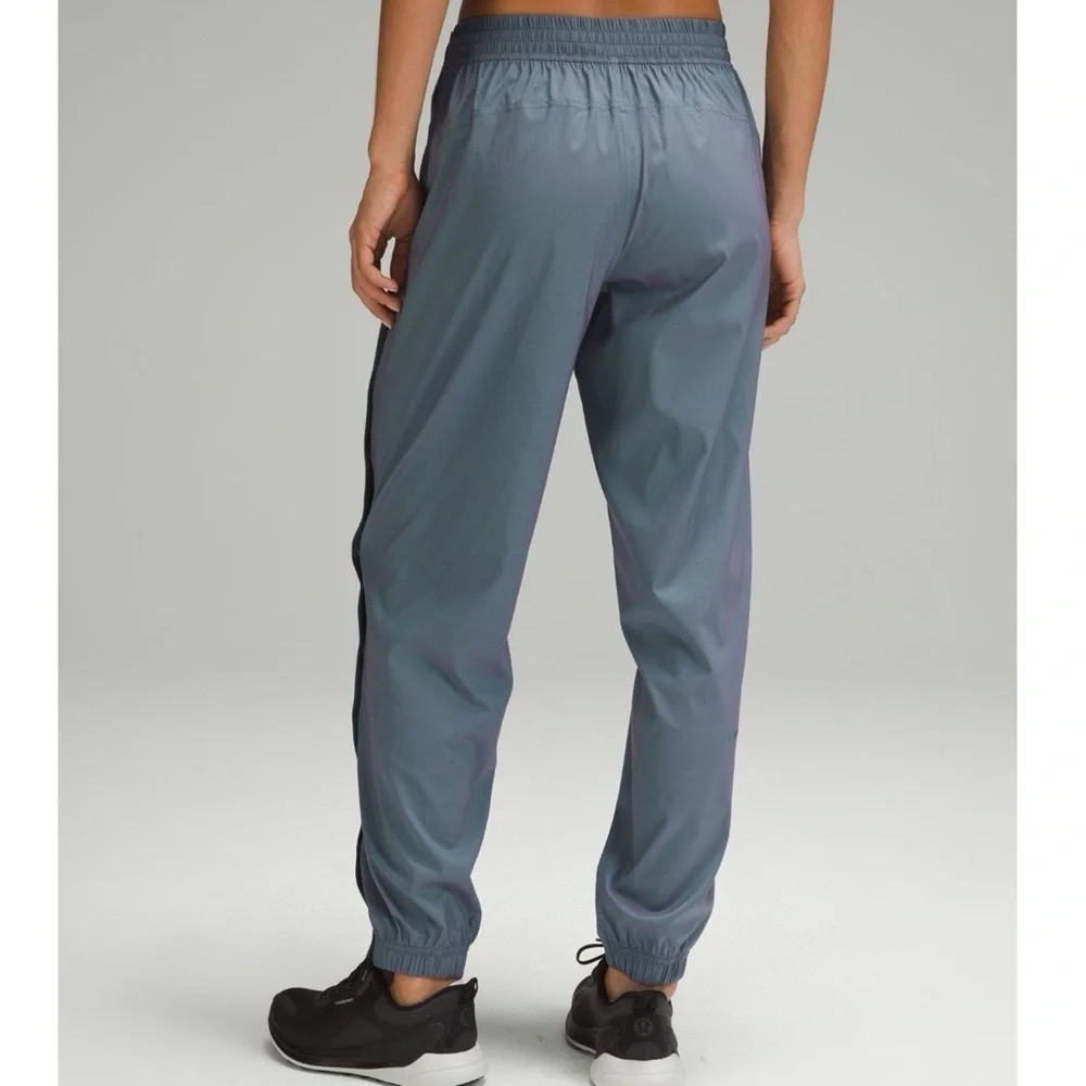 Lululemon Iridescent Tearaway Mid Rise Track Pant Tidewater Teal Purple 12 NWT